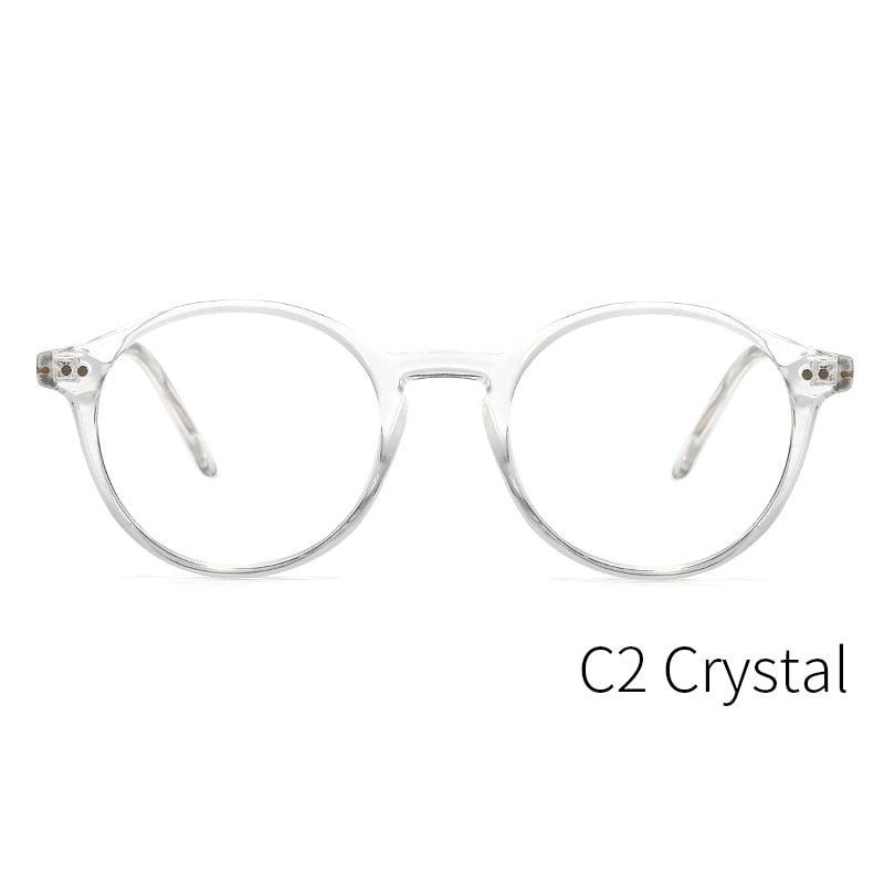 Kansept Unisex Full Rim Round Acetate Titanium Frame Eyeglasses Cp1007 Full Rim Kansept