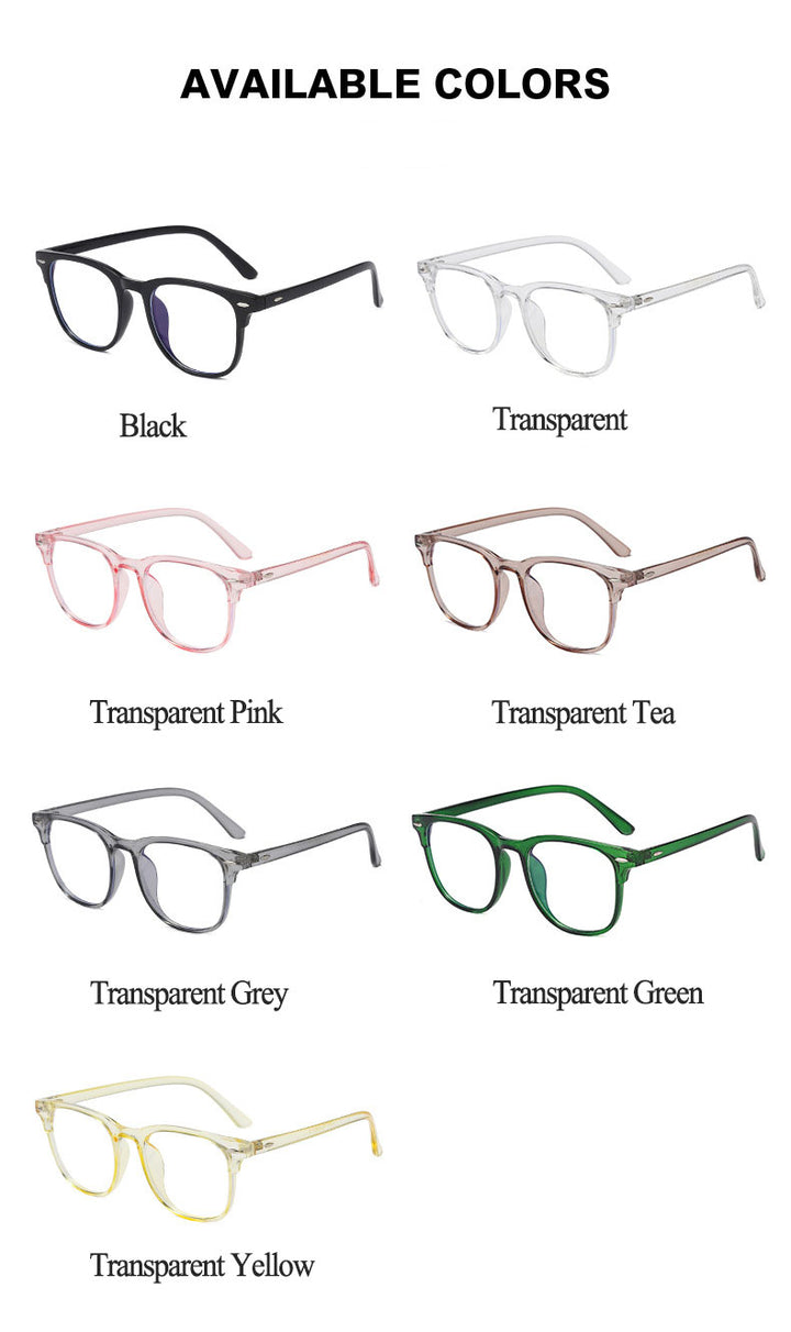 Hotony Women's Full Rim TR 90 Resin Round Frame Eyeglasses 3017 Full Rim Hotony
