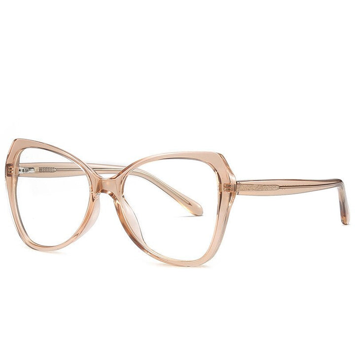 Chashma Women's Full Rim Cat Eye Acetate Eyeglasses 2011 Full Rim Chashma Chanpagne