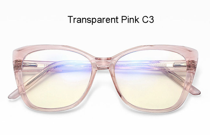 Hotochki Unisex Full Rim Cat Eye TR-90 Resin Frame Eyeglasses 2001 Full Rim Hotochki