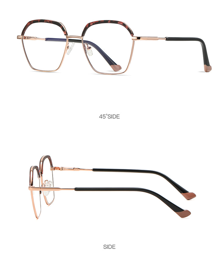 Gmei Women's Full Rim Alloy Square Frame Eyeglasses 3017 Full Rim Gmei Optical