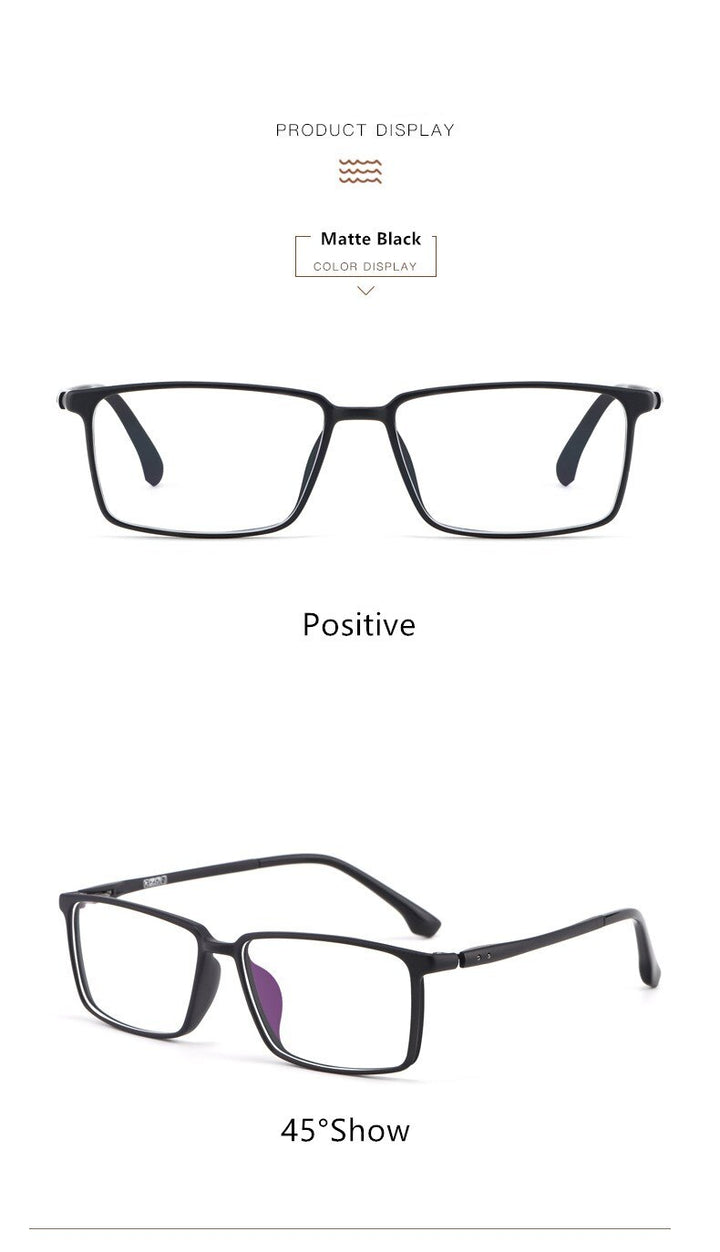 Yimaruili Men's Full Rim Steel Frame Eyeglasses 9810 Full Rim Yimaruili Eyeglasses