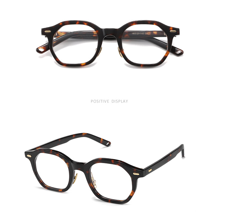 Gatenac Unisex Full Rim Square Acetate Frame Eyeglasses Gxj33 Full Rim Gatenac