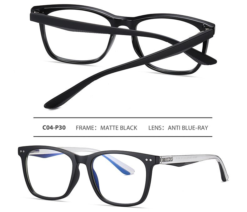 Hotochki Men's Full Rim Acetate Frame Anti Blue Light Lens Eyeglasses 2322 Full Rim Hotochki