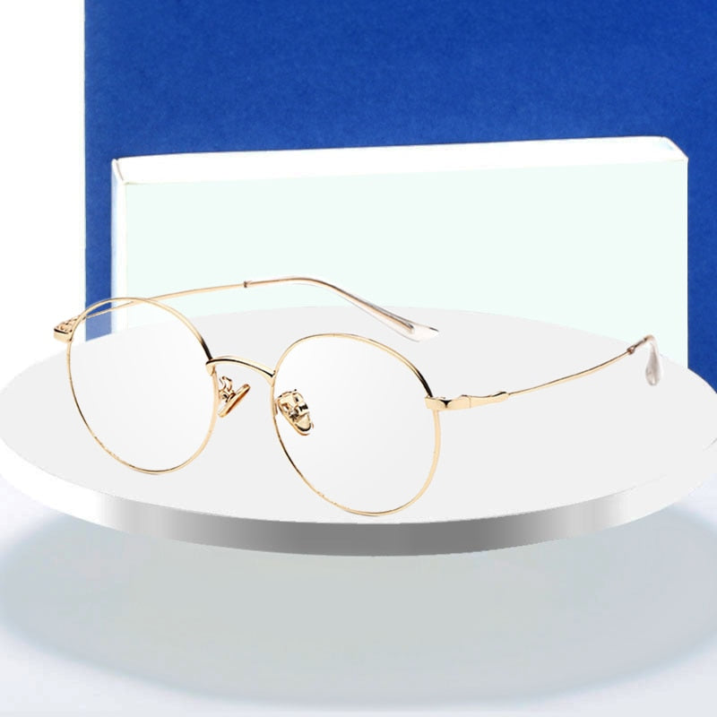 Hotochki Unisex Full Rim Round Alloy Frame Eyeglasses 77507 Full Rim Hotochki