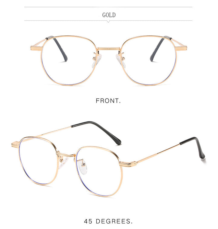 Hdcrafter Unisex Full Rim Round Titanium Frame Eyeglasses 6288 Full Rim Hdcrafter Eyeglasses