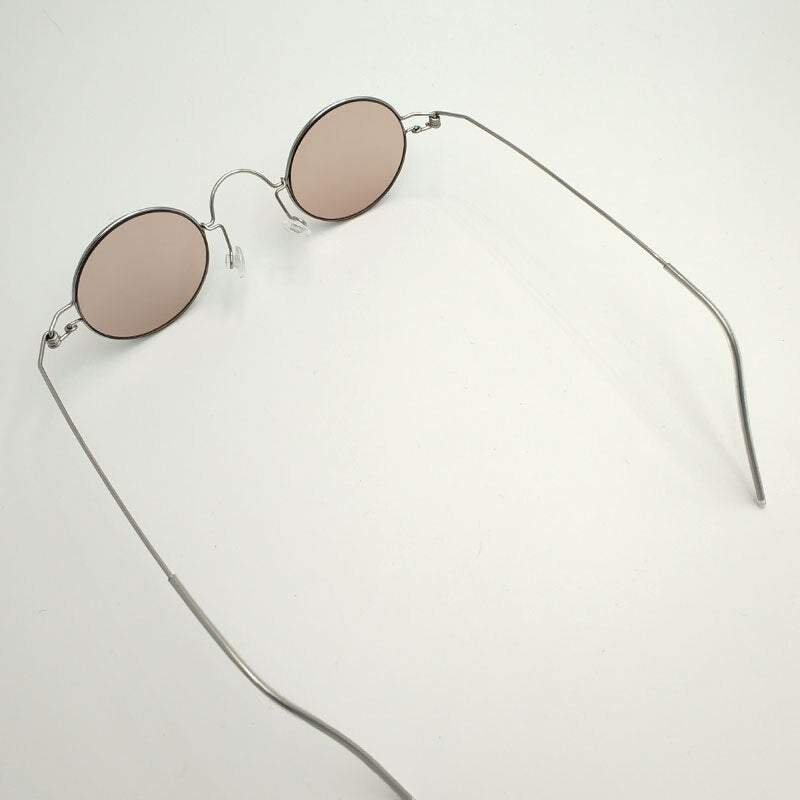 Yujo Handcrafted Screwless Round Stainless Steel Eyeglasses Y001 Full Rim Yujo