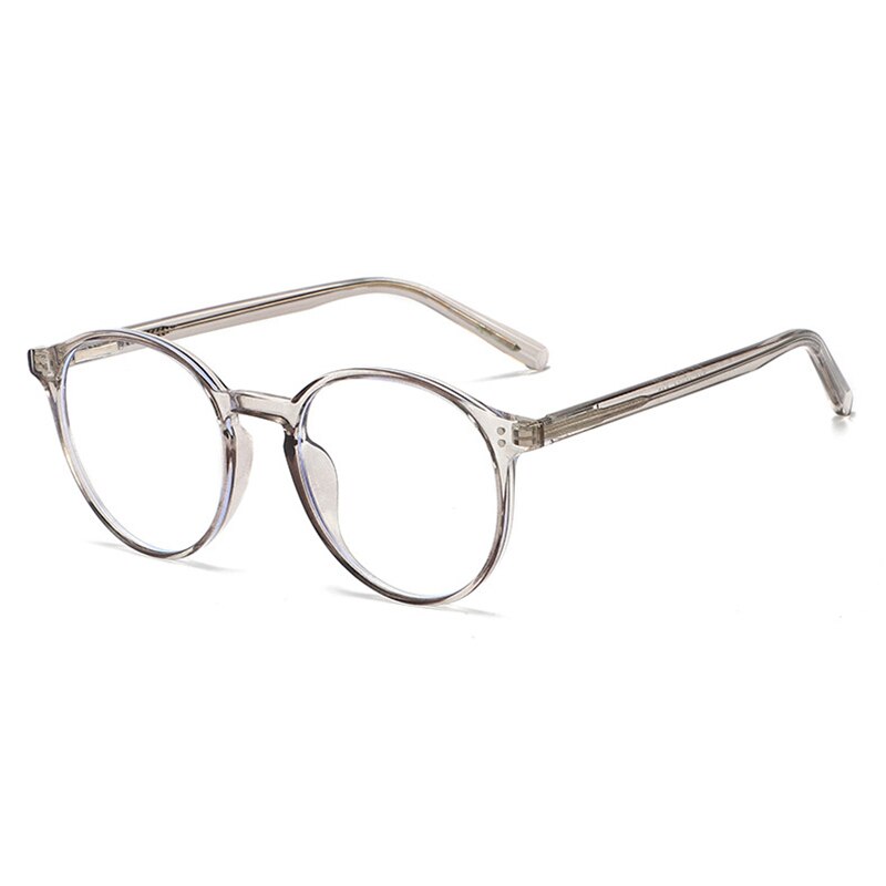 Handoer Unisex Full Rim Round Tr 90 Eyeglasses 210 Full Rim Handoer Gray