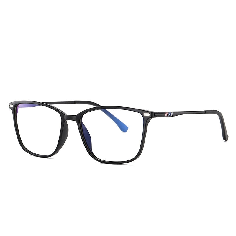 Yimaruili Men's  Full Rim TR 90 Frame Eyeglasses 6912 Full Rim Yimaruili Eyeglasses Matte Black