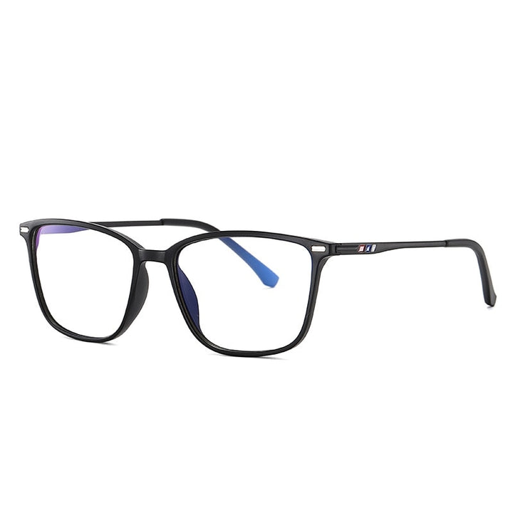 Yimaruili Men's  Full Rim TR 90 Frame Eyeglasses 6912 Full Rim Yimaruili Eyeglasses Matte Black