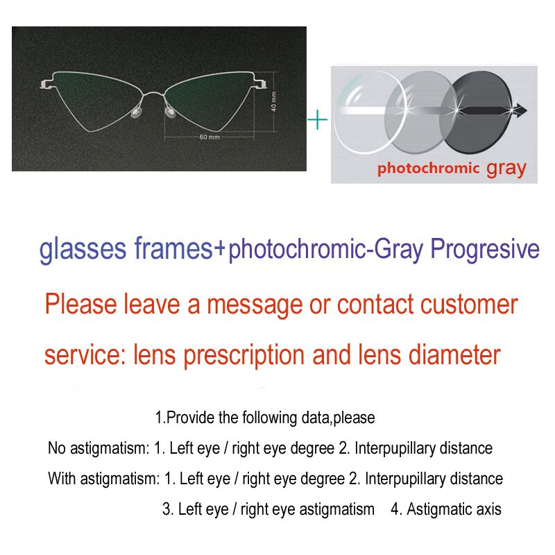 Women's Handcrafted Stainless Steel Triangle Frame Eyeglasses Customizable Lenses Frame Yujo Gray China 