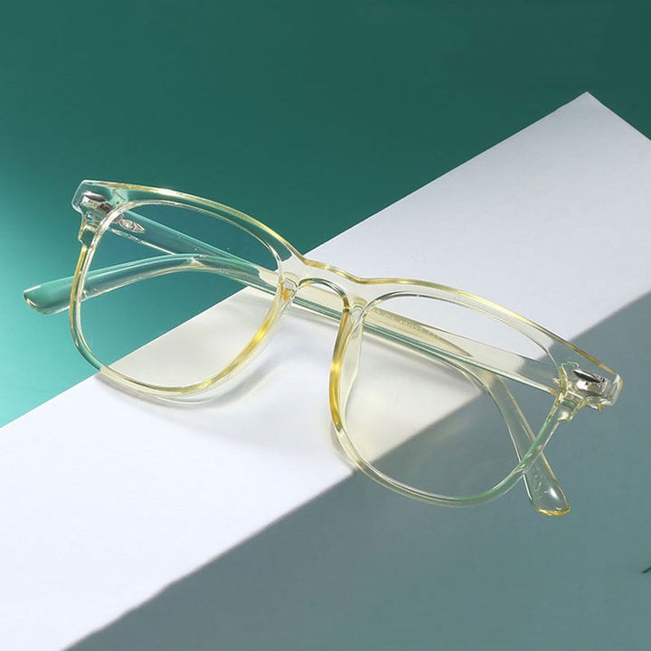 Hotony Women's Full Rim TR 90 Resin Round Frame Eyeglasses 3017 Full Rim Hotony