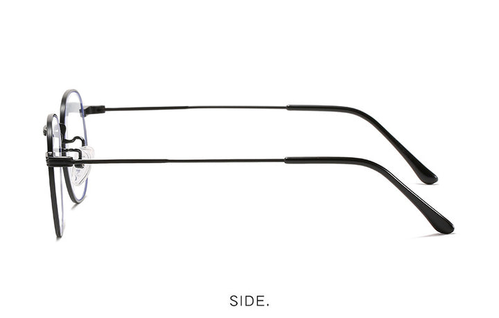 Hdcrafter Unisex Full Rim Round Titanium Frame Eyeglasses 6288 Full Rim Hdcrafter Eyeglasses