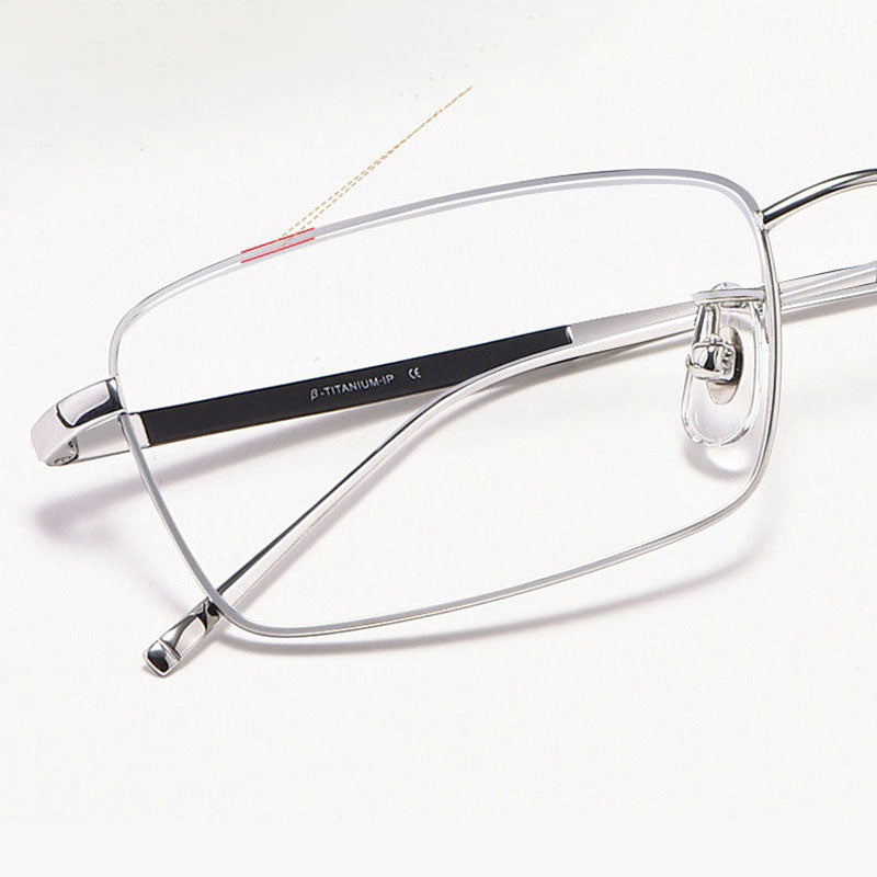 Hotochki Unisex Full Rim Beta Titanium Electro Plated Frame Eyeglasses 10109 Full Rim Hotochki
