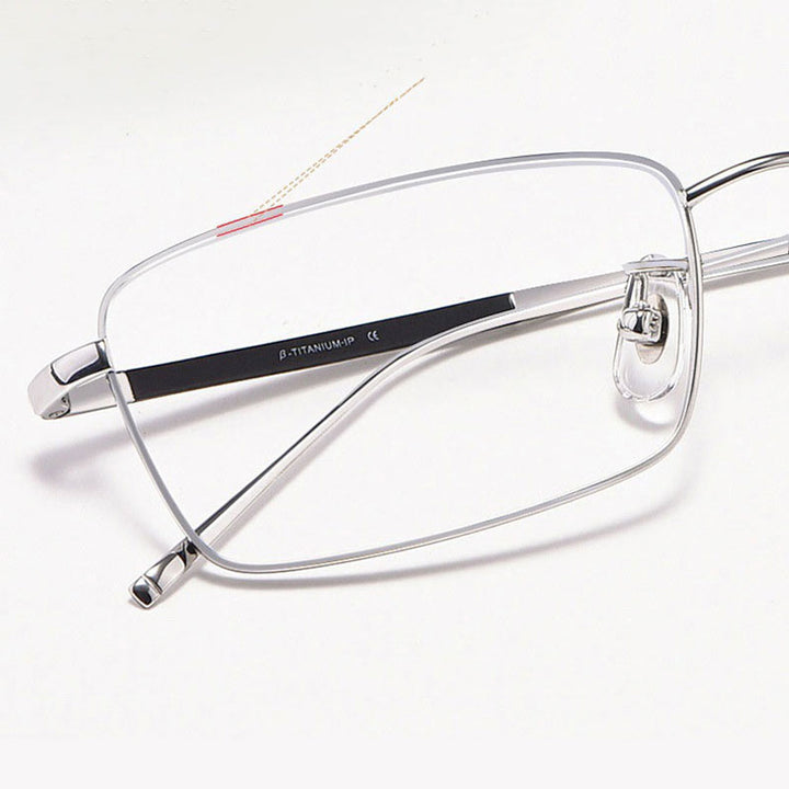 Hotochki Unisex Full Rim Beta Titanium Electro Plated Frame Eyeglasses 10109 Full Rim Hotochki