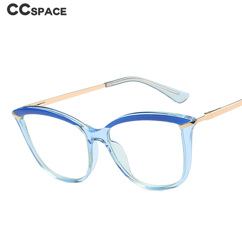 CCspace Unisex Full Rim Cat Eye Tr 90 Titanium Frame Eyeglasses 46911 Full Rim CCspace