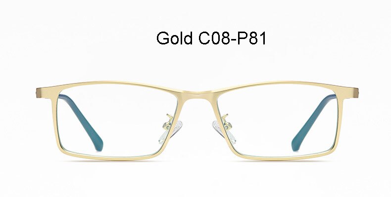 Hotochki Men's Full Rim Alloy Frame Anti Blue Lens Eyeglasses 2316 Full Rim Hotochki