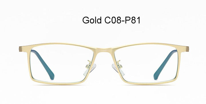 Hotochki Men's Full Rim Alloy Frame Anti Blue Lens Eyeglasses 2316 Full Rim Hotochki