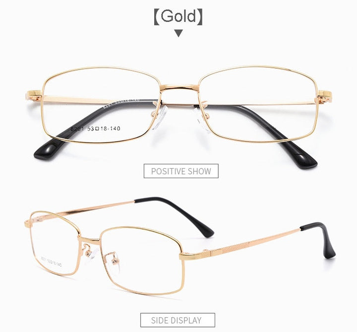 Hotochki Men's Full Rim Titanium Alloy Frame Eyeglasses 8201 Full Rim Hotochki