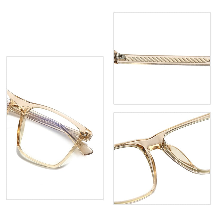 Hotochki Women's Full Rim Square TR-90 Resin Frame Eyeglasses 2023 Full Rim Hotochki