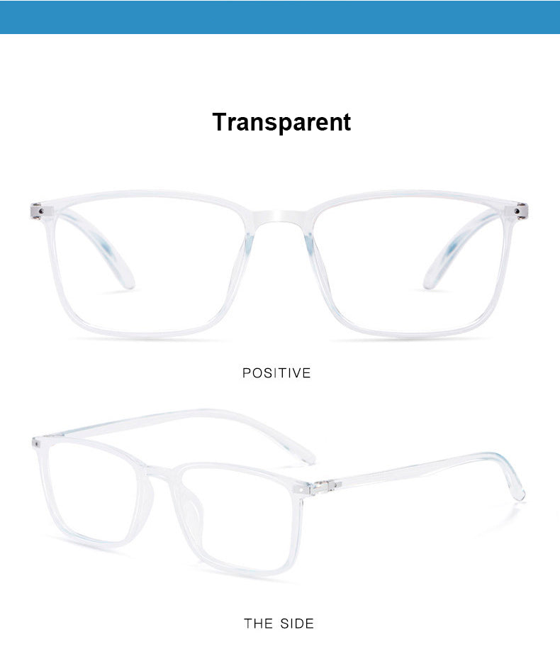 Hotony Unisex Full Rim Square TR 90 Resin Frame Eyeglasses 6633 Full Rim Hotony