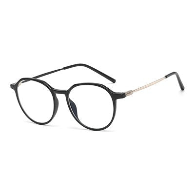 Ralferty Unisex Full Rim Irregular Square Alloy Tr 90 Acetate Eyeglasses D903 Full Rim Ralferty C01 Black China