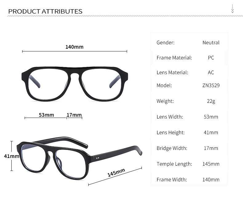Cubojue Unisex Full Rim Square Tr 90 Titanium Reading Glasses Zn3529 Reading Glasses Cubojue