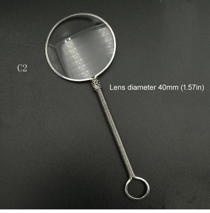 Yujo Unisex Handcrafted Full Rim Round Alloy Reading Monocle Y012 Reading Glasses Yujo China +50 C2