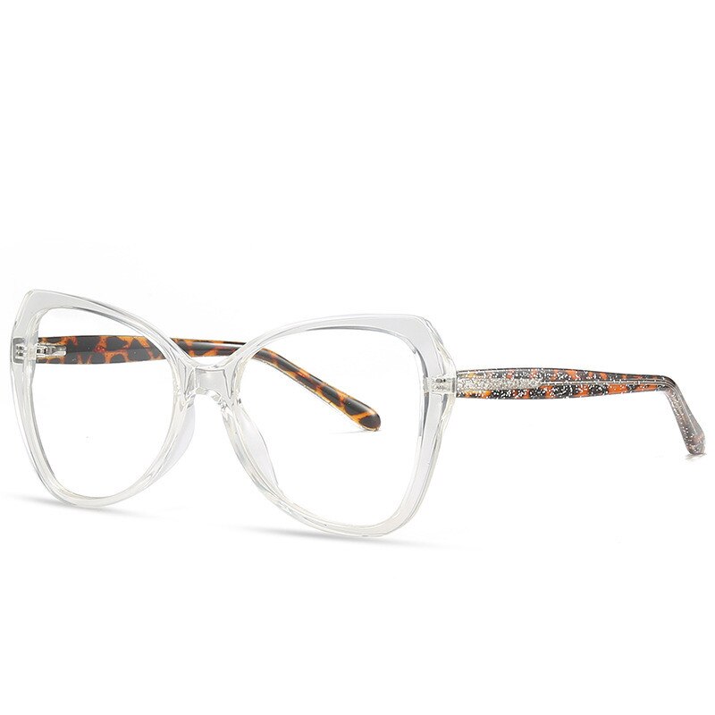 Chashma Women's Full Rim Cat Eye Acetate Eyeglasses 2011 Full Rim Chashma Transparent