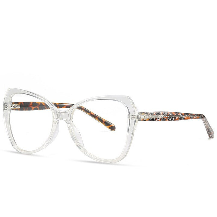 Chashma Women's Full Rim Cat Eye Acetate Eyeglasses 2011 Full Rim Chashma Transparent