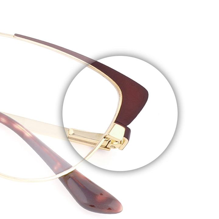 Laoyehui Women's Eyeglasses Cat Eye Alloy Frame 9014 Full Rim Laoyehui