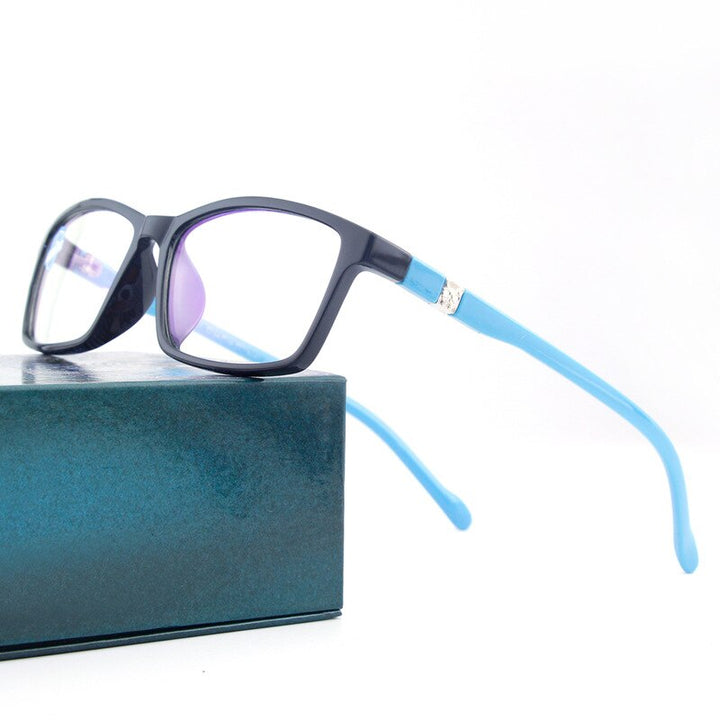 Hdcrafter Unisex Full Rim Square Tr 90 Acetate Frame Eyeglasses N6701 Full Rim Hdcrafter Eyeglasses C5