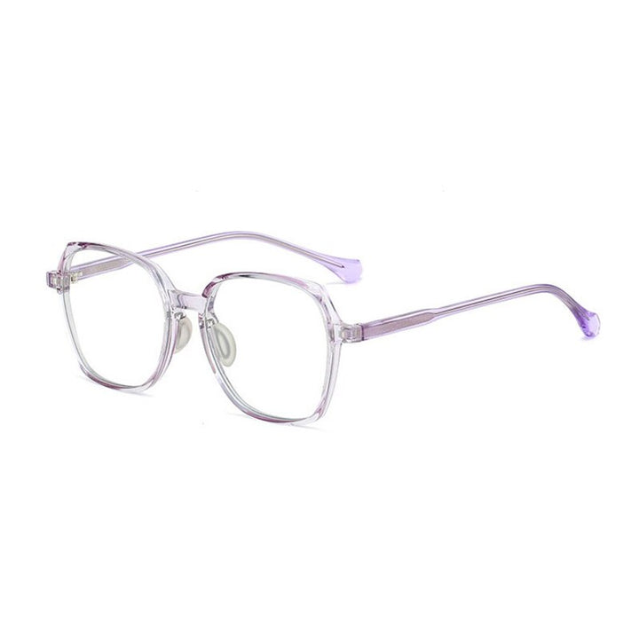 Handoer Unisex Full Rim Polygonal Square Tr 90 Eyeglasses Ld208 Full Rim Handoer