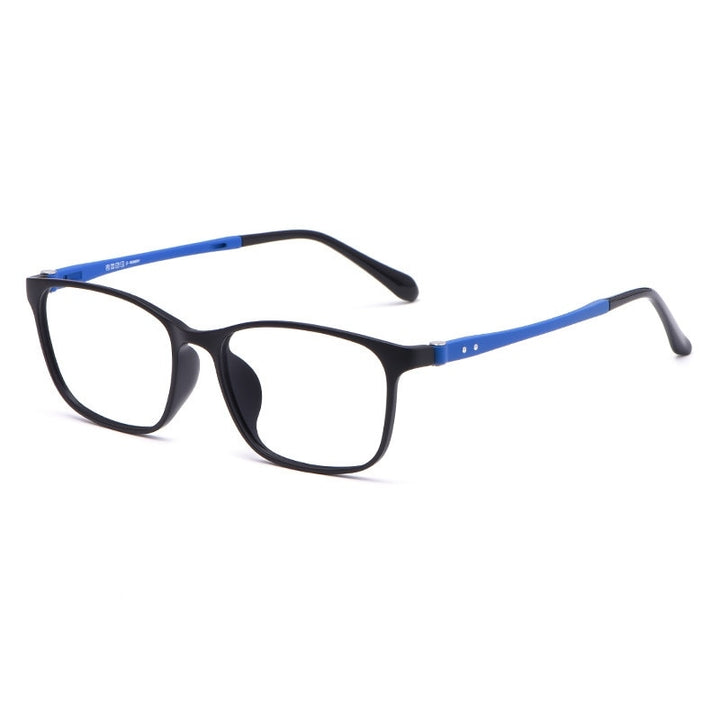 Yimaruili Unisex Full Rim Ultem/Steel Frame Eyeglasses 1939TR Full Rim Yimaruili Eyeglasses Black Blue