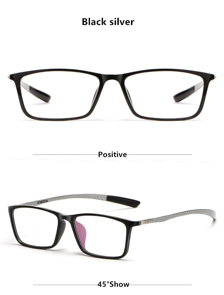 Yimaruili Men's Full Rim Carbon Fiber Frame Eyeglasses H0017 Full Rim Yimaruili Eyeglasses
