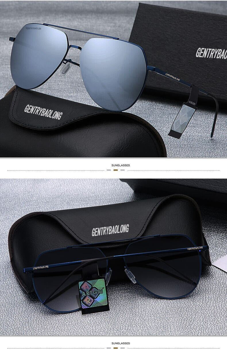 Yimaruili Women's Full Rim Double Bridge Alloy Frame Polarized Lens Sunglasses B8011 Sunglasses Yimaruili Sunglasses