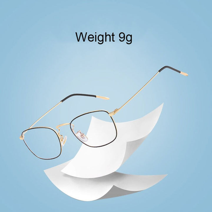 Hotony Unisex Full Rim Rectangle Alloy Eyeglasses Zy9951 Full Rim Hotony