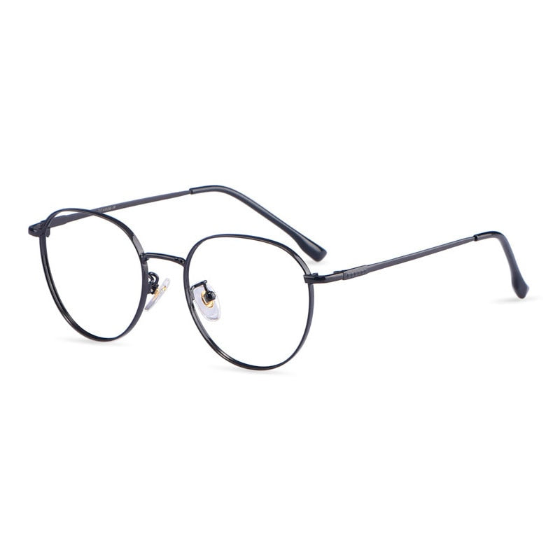 Hotony Unisex Full Rim Titanium Alloy Polygonal Frame Eyeglasses 80047 Full Rim Hotony