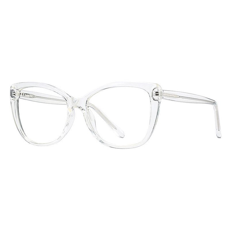 Hotochki Women's Full Rim PC Plastic Resin Frame Eyeglasses 2005 Full Rim Hotochki Transparent