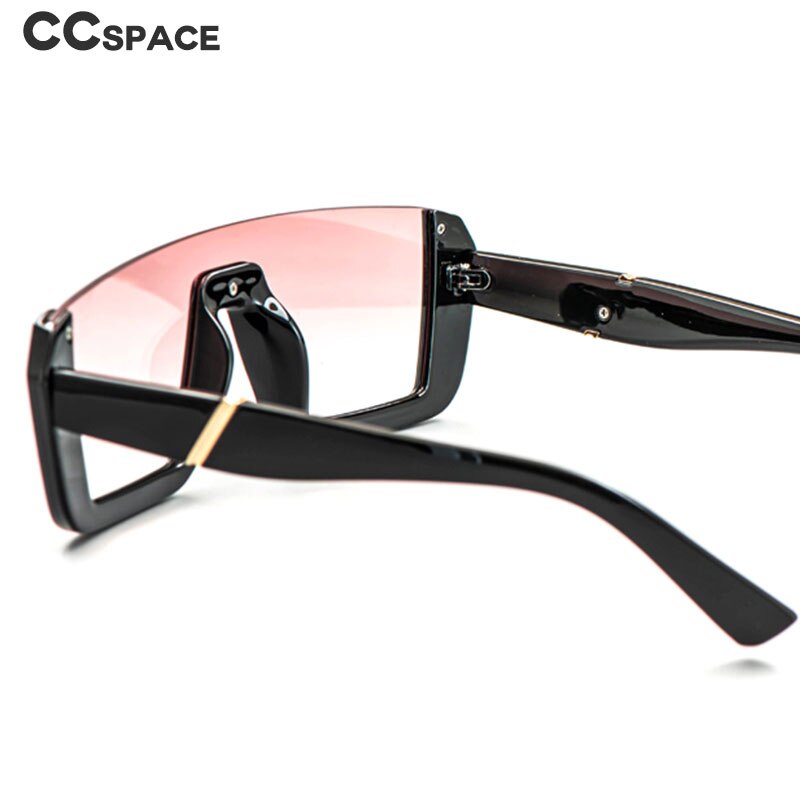 CCspace Women's Semi Rim One Goggle Lens Resin Frame Sunglasses 51013 Sunglasses CCspace Sunglasses