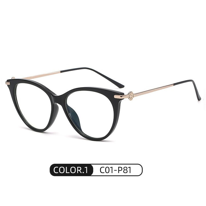Hotony Women's Full Rim Cat Eye TR 90 Resin Frame Eyeglasses Tr2335 Full Rim Hotony C1