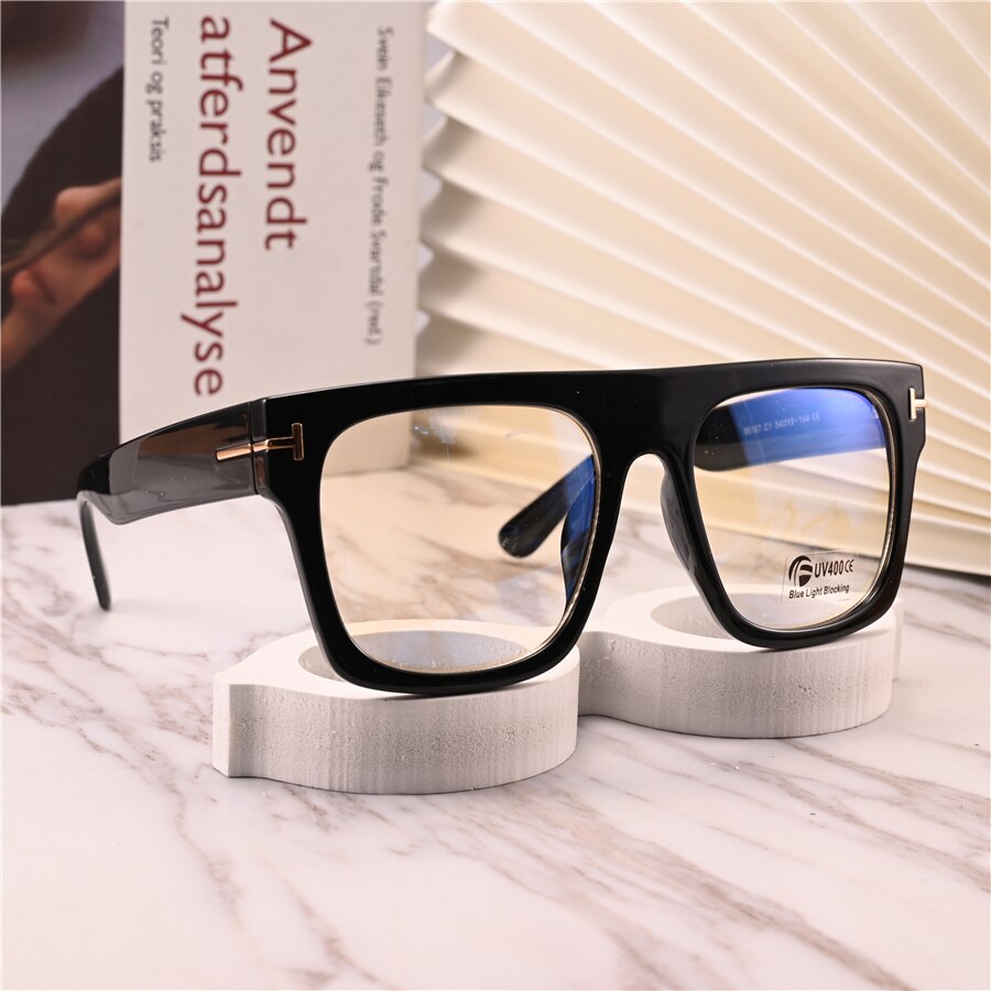 Cubojue Unisex Full Rim Square Tr 90 Titanium Brow Line Reading Glasses Reading Glasses Cubojue