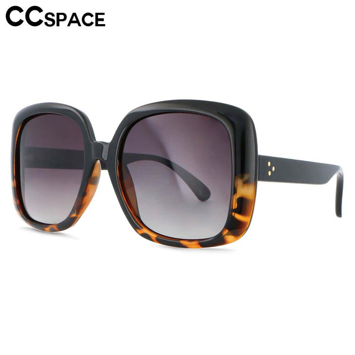 CCspace Women's Full Rim Oversized Square Resin Frame Sunglasses 53656 Sunglasses CCspace Sunglasses