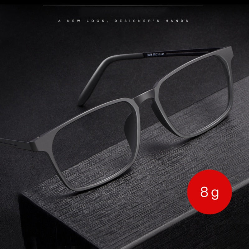 Hotochki Unisex Full Rim TR-90 Resin Titanium Frame Eyeglasses 8878 Full Rim Hotochki