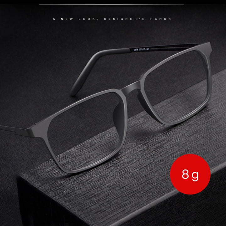Hotochki Unisex Full Rim TR-90 Resin Titanium Frame Eyeglasses 8878 Full Rim Hotochki
