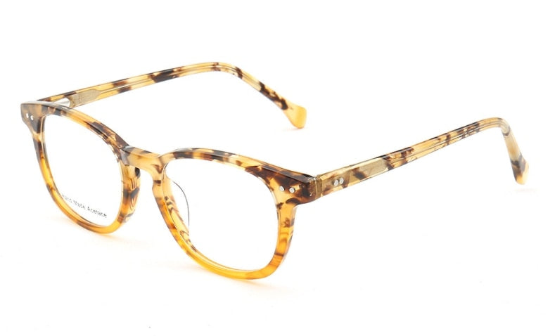 CCspace Women's Full Rim Round Acetate Frame Eyeglasses 49526 Full Rim CCspace C1