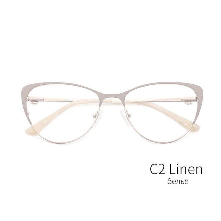 Kansept Metal Women Metal Glasses Frame Cat Eye Eyeglasses Frame 8045 Full Rim Kansept