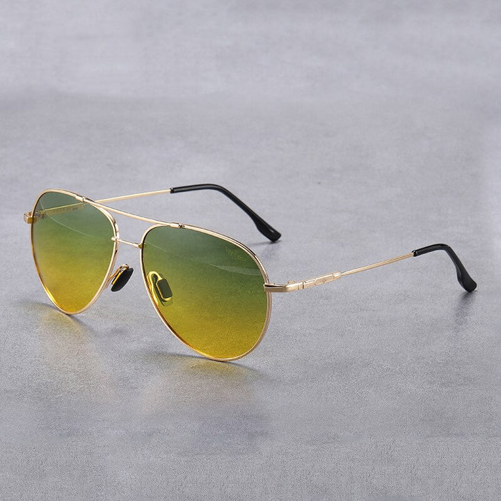 Yimaruili Men's Full Rim Double Bridge Alloy Frame Polarized Sunglasses 889 Sunglasses Yimaruili Sunglasses