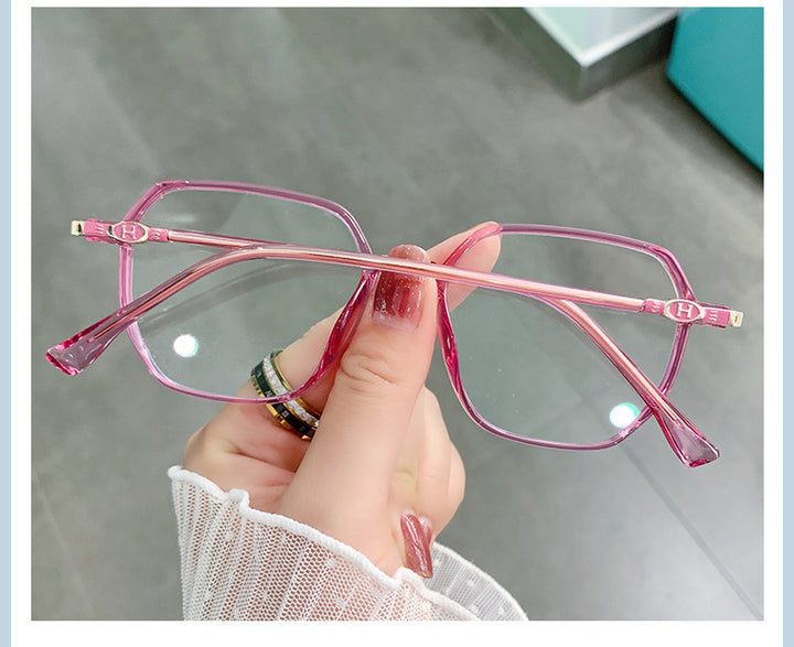Hotony Women's Full Rim TR 90 Resin Square Frame Eyeglasses Lk304 Full Rim Hotony
