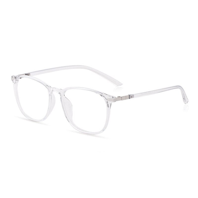 Hotony Women's Full Rim Square Acetate Frame Eyeglasses 6621 Full Rim Hotony white